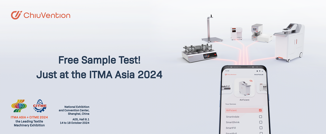 Free Sample Test with ChiuVention! Just at the ITMA Asia 2024